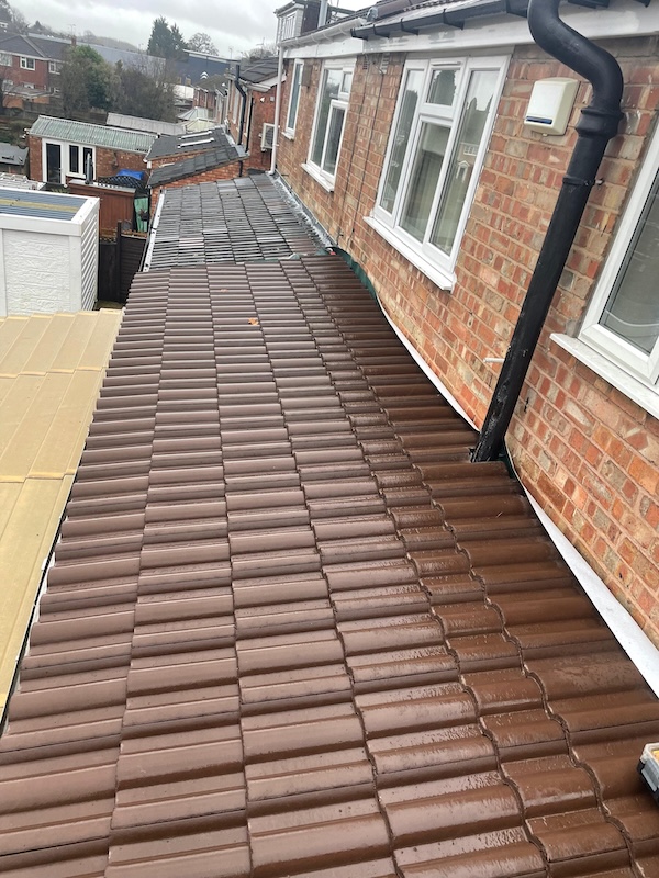 New roof on a house extension in Leicestershire