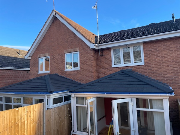 Tiled conservatory roof fitted in Leicestershire